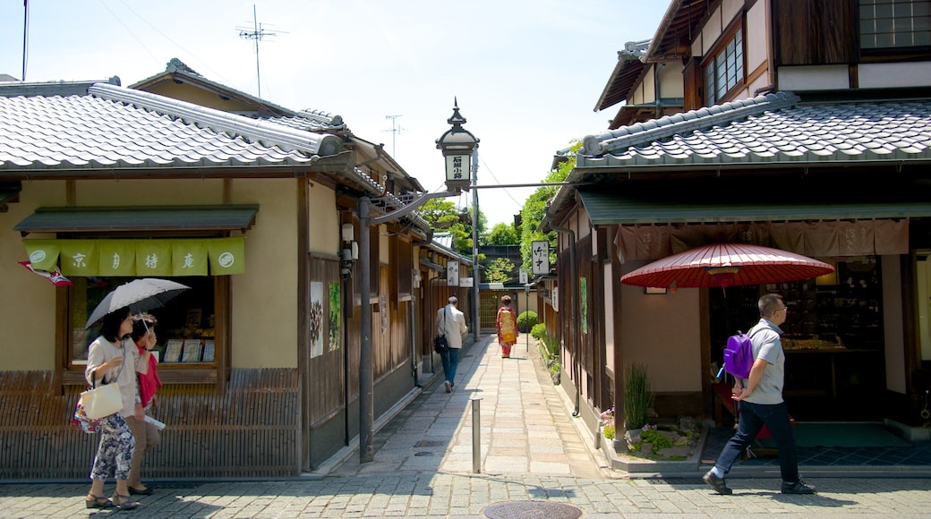 Ishibe-gaten fasiliteter samt hus, by og historisk arkitektur