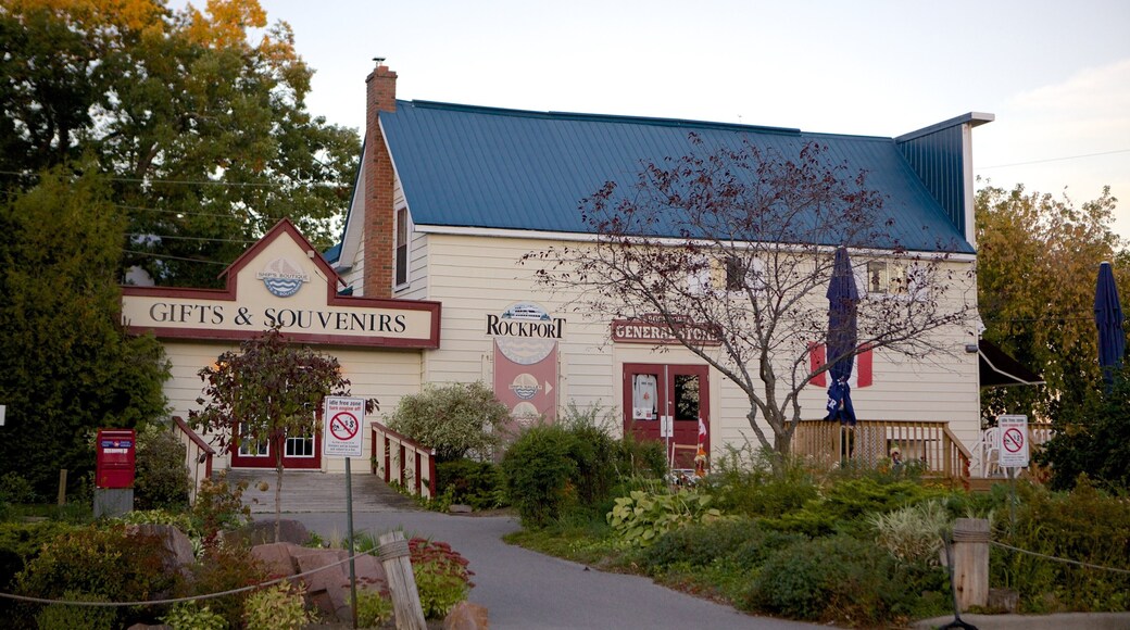 Rockport which includes signage