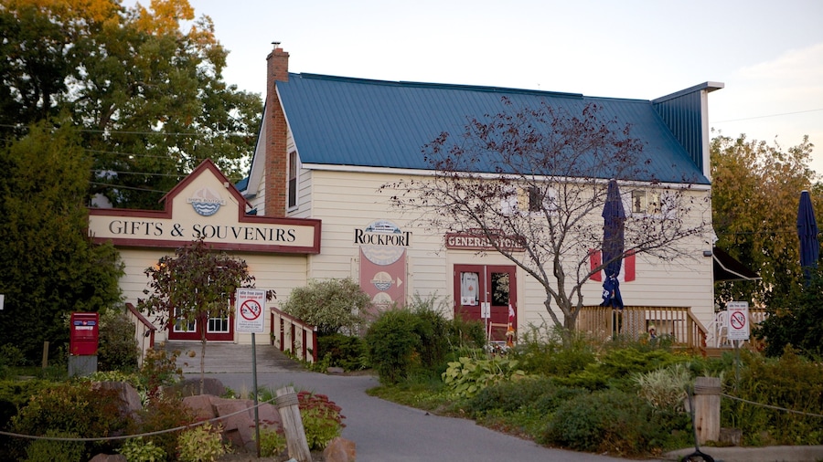 Rockport which includes signage