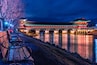 Woljeonggyo Bridge at dusk in the city of Gyeongju, South Korea.