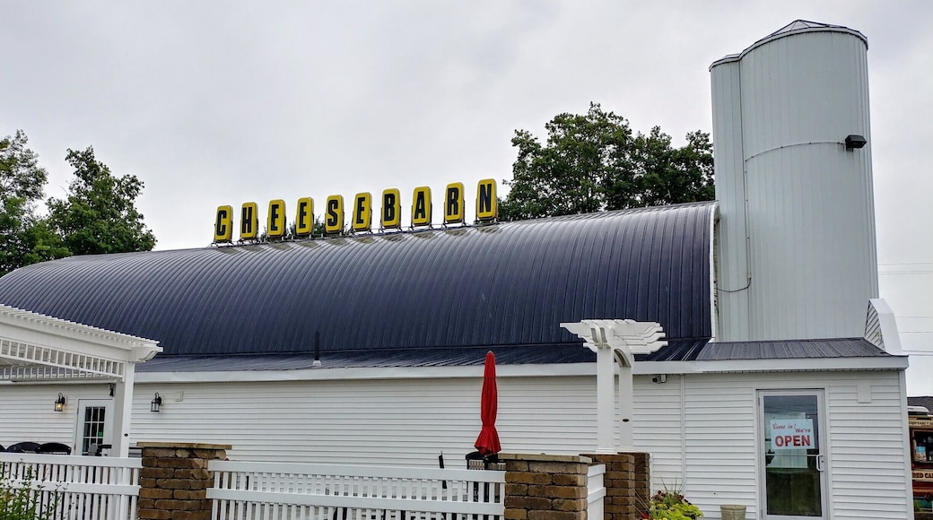 Grandpa's Cheesebarn 🧀 in Ashland is a quick roadside stop to gorge yourself on local cheese samples and pick up some goodies for a future picnic outing.