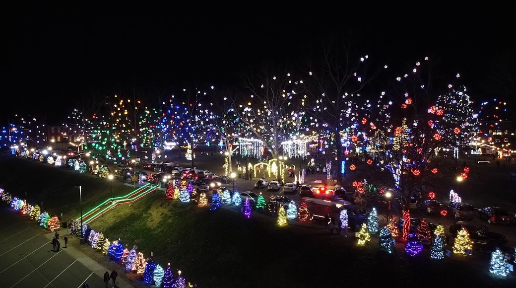 Christmas Lights In Park Gallipolis, Ohio