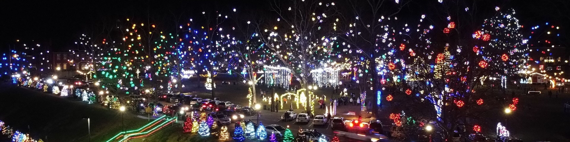 Christmas Lights In Park Gallipolis, Ohio