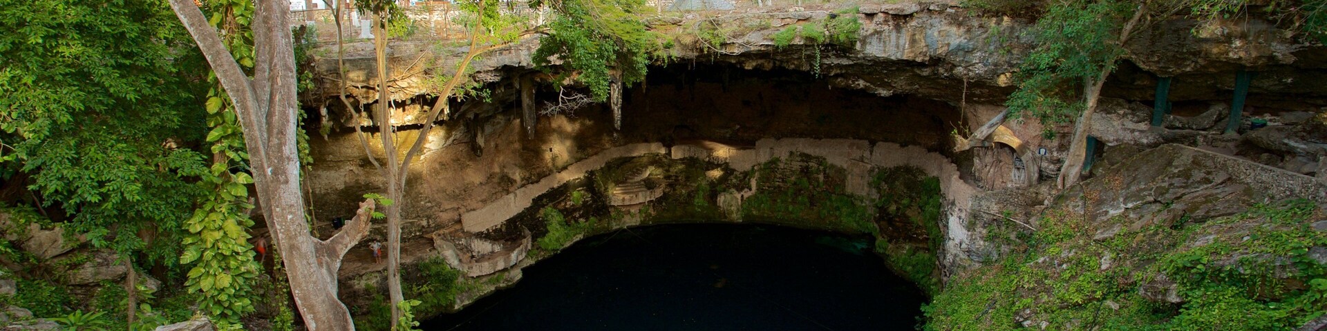 Cenote Zaci das einen See oder Wasserstelle