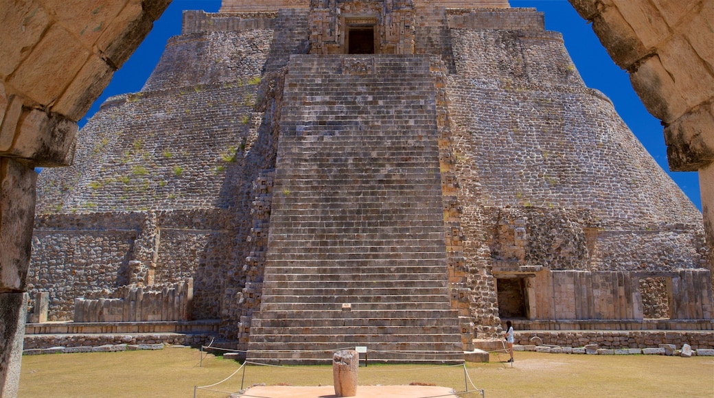 Pyramid of the Magician featuring heritage architecture