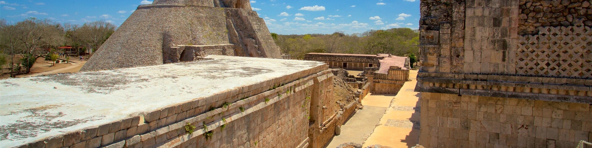 Pyramid of the Magician featuring heritage architecture