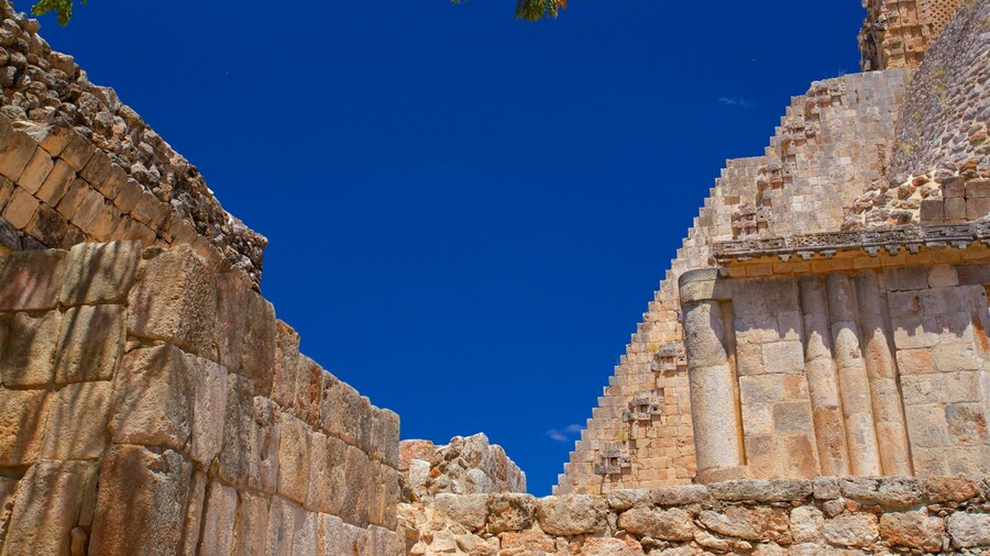 Pyramid of the Magician featuring heritage architecture