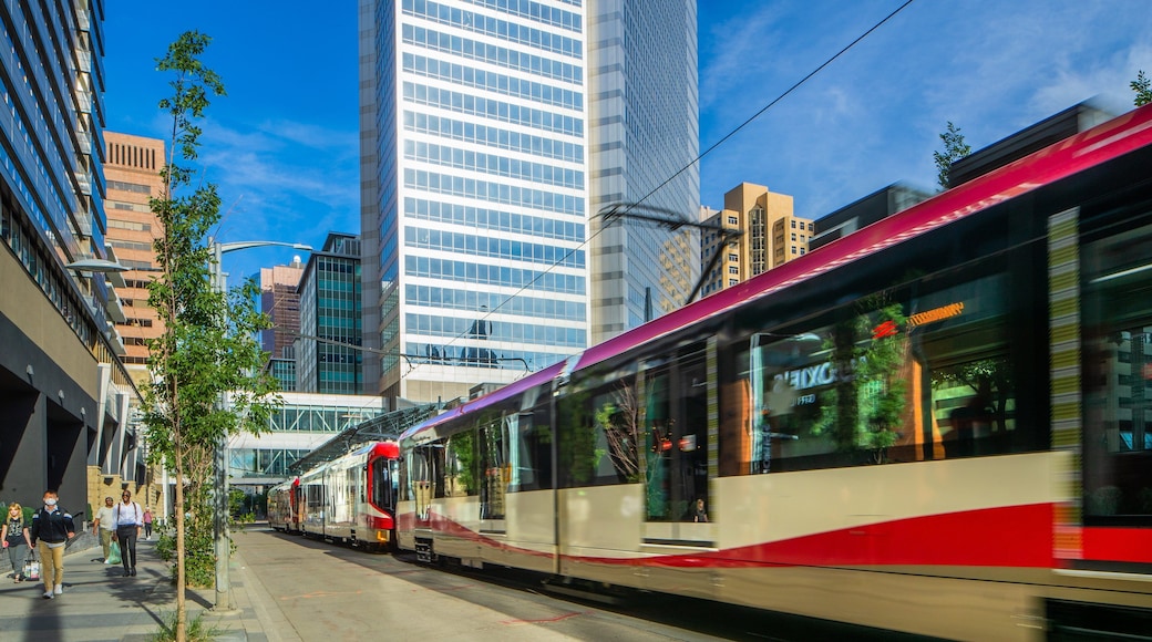 Beltline which includes a city, a high rise building and railway items