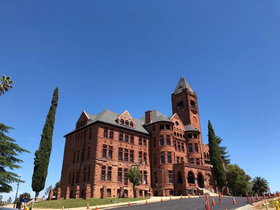 This is the notorious Preston Castle which was a reform school that closed in 1960. If not for the efforts of the Preston Castle Foundation the State of California would have had it torn down.