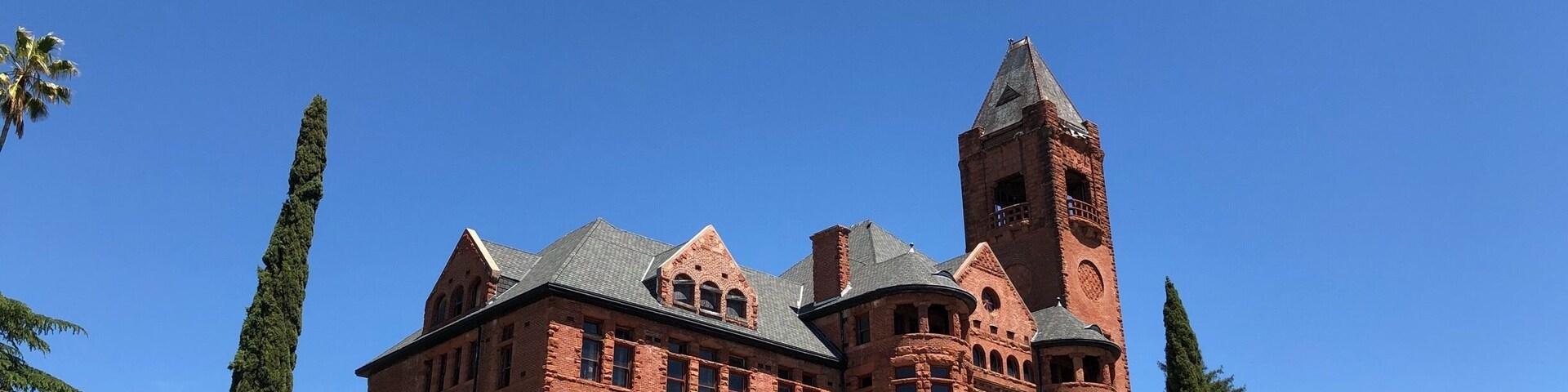 This is the notorious Preston Castle which was a reform school that closed in 1960. If not for the efforts of the Preston Castle Foundation the State of California would have had it torn down.