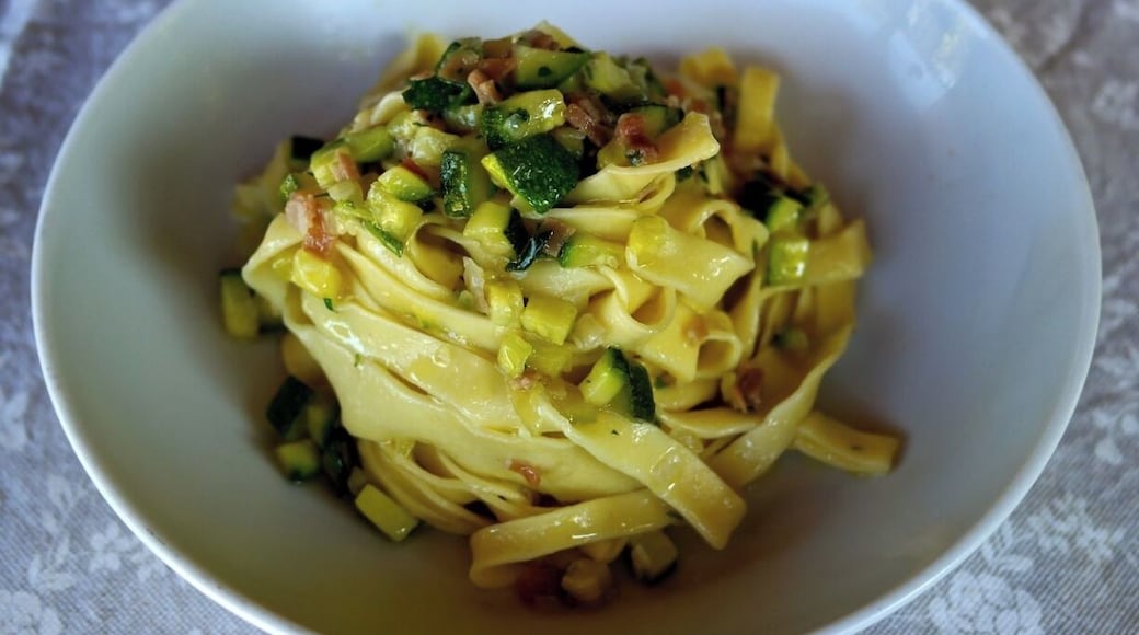 Have you heard or seen the movie "Under the Tuscan Sun"
Well we took a cooking class in the little town of Italy from a local chef, Alesssandra. She is such a wonderful person. She made arrangements to pick us up at the train station, go for breakfast, grocery shopping for the class at local shops, and takes you to her home.
We learned how to cook some delicious dishes, got the share some heart touching stories, made a connection and a new friend and ate some real italian food.
You want a great experience? Contact her at http://www.tuscanyunfiltered.com for an experience of a lifetime!!