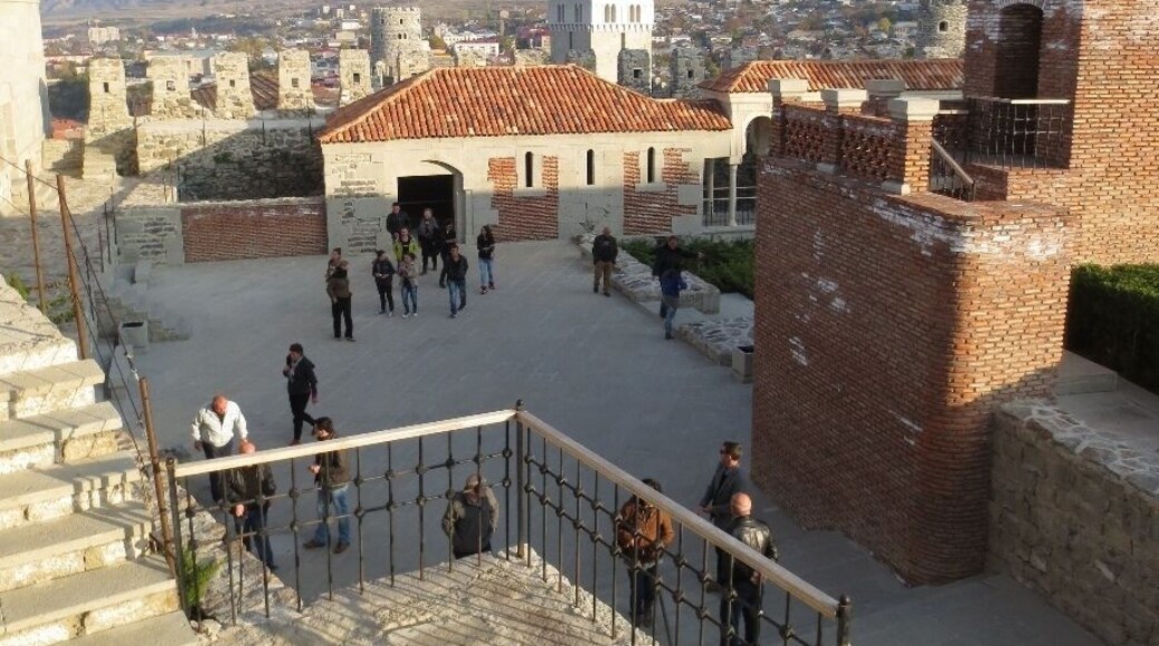 View from the Rabati Fortress in Akhaltsikhe, Georgia.
Newly renovated in 2012 - it features sweeping views of the city of Akhaltsikhe.
This is about 20 kilometers from the Georgian border with Turkey.