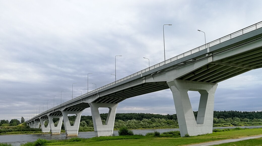 Jurbarkas-Kiduliai Bridge in Jurbarkas, Lithuania