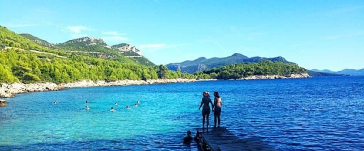 Not sure how we got here or what it was even called, but had this little secluded beach to ourselves in Trstenik. Absolutely gorgeous!