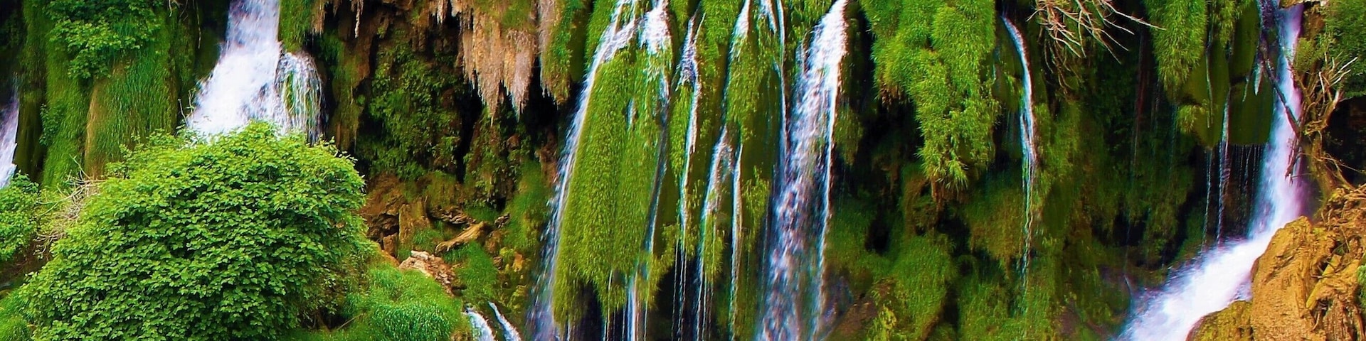 Kravica waterfall in Bosnia and Herzegovina! I took this photo in Summer 2017. A wonderful day trip from Dubrovnik, Croatia. This waterfall, in Herzegovina region, was one of my favorite places to visit on that Summer holiday. The lush beauty was breathtaking and peaceful. I didn't have much time there but I'd love to return someday!