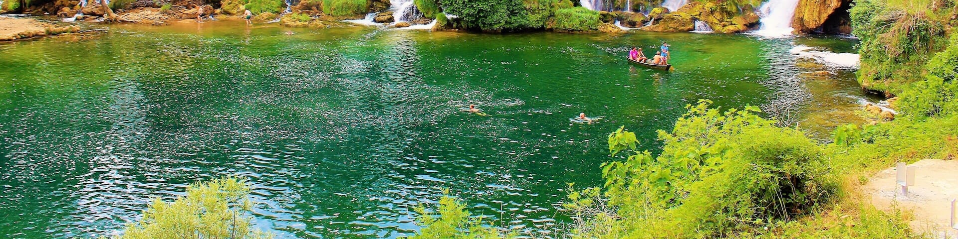 Kravica waterfall in Bosnia and Herzegovina! I took this photo in Summer 2017. A wonderful day trip from Dubrovnik, Croatia. This waterfall, in Herzegovina region, was one of my favorite places to visit on that Summer holiday. The lush beauty was breathtaking and peaceful. I didn't have much time there but I'd love to return someday!