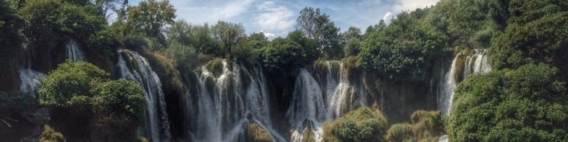 Swimming, climbing and jumping at the wonderful Kravica waterfalls.