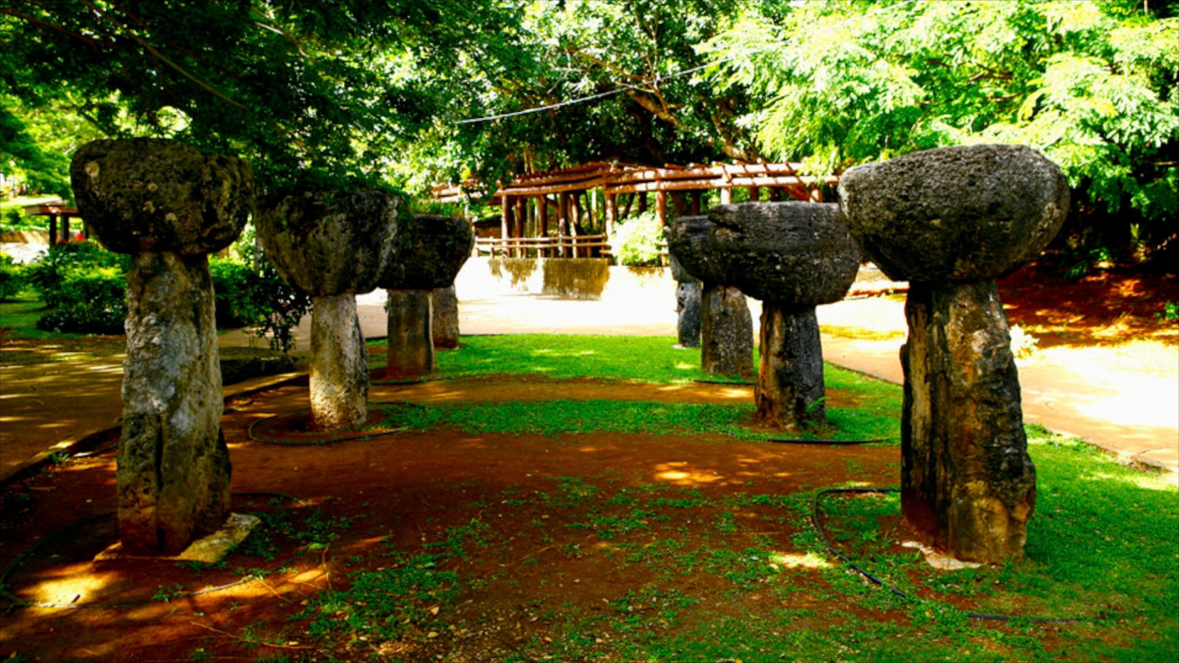 Latte Stone Park which includes a park and outdoor art