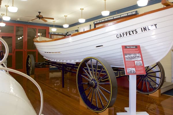 Ocean City Life-Saving Station Museum showing interior views