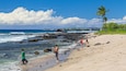 Old Kona Airport State Recreation Area which includes a sandy beach and general coastal views