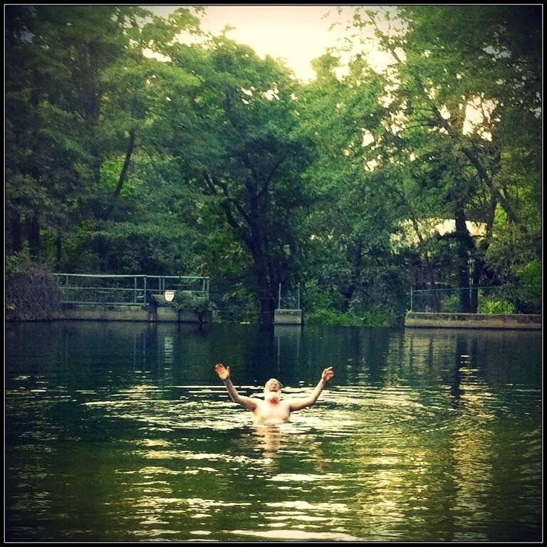 Situated at the top of Lithia Park in Ashland and straddling Ashland Creek, this is a great place to cool off on those triple digit summer days, even though the water is fairly frigid. Just beware the reservoir is closed some years at the end of summer due to bacteria build-up. The friendly local guy in the picture was so stoked to dive in that I had to snap a picture then dive in myself.

#waterlust #WeekendGetaway