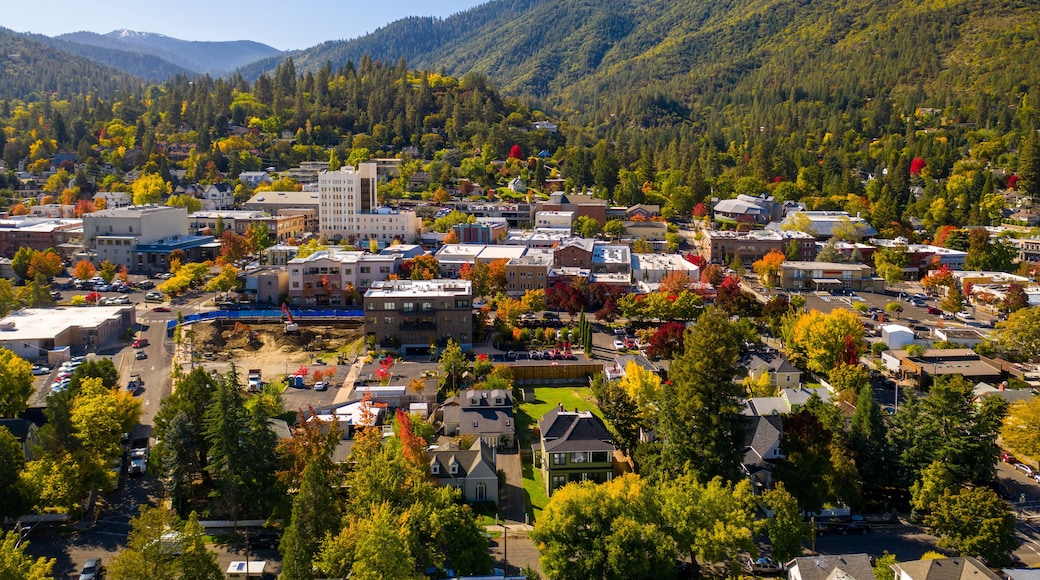 Aerial view of Ashland, Oregon