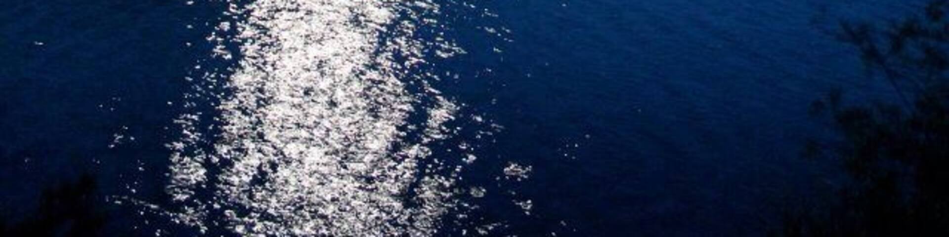 Full moon canoe on Cliff Lake.