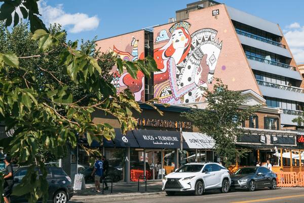 17 Avenue SW showing outdoor art