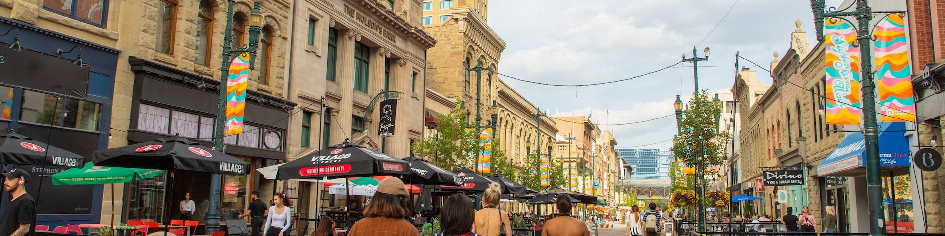 Stephen Avenue which includes street scenes