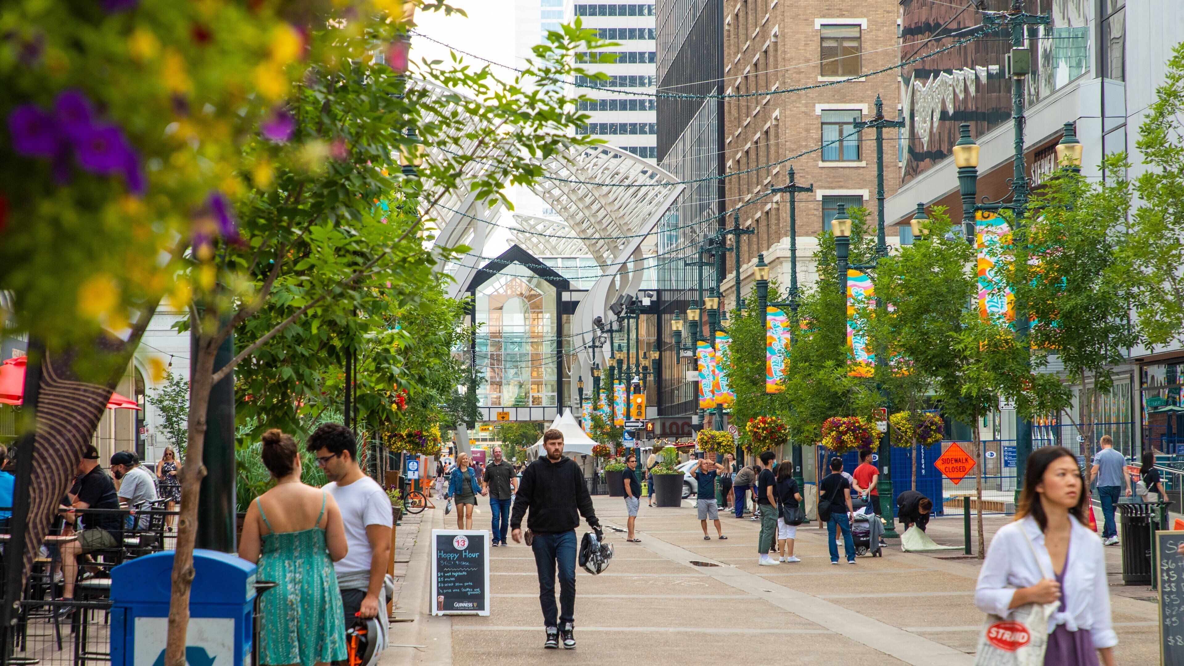 Stephen Avenue which includes street scenes