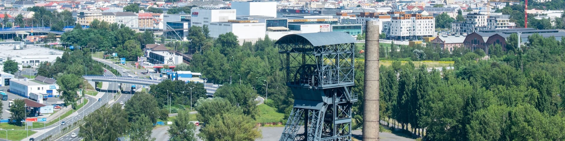 A view of Ostrava from Dolni Vitkovice industrial area