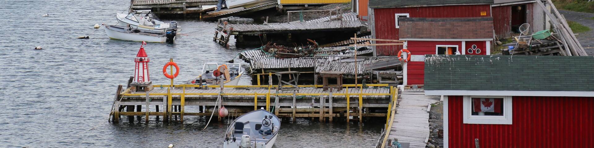 Dildo harbor, in Newfoundland - a small scenic fishing village in Newfoundland