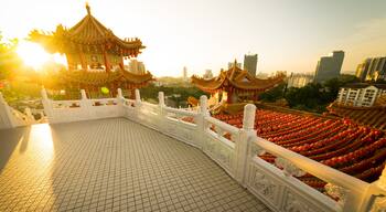 Red lanterns decoration in Thean Hou Temple, Kuala Lumpur, Malaysia. Thean Hou Temple is the oldest Buddhist Temple in Southeast Asia; Shutterstock ID 551673913