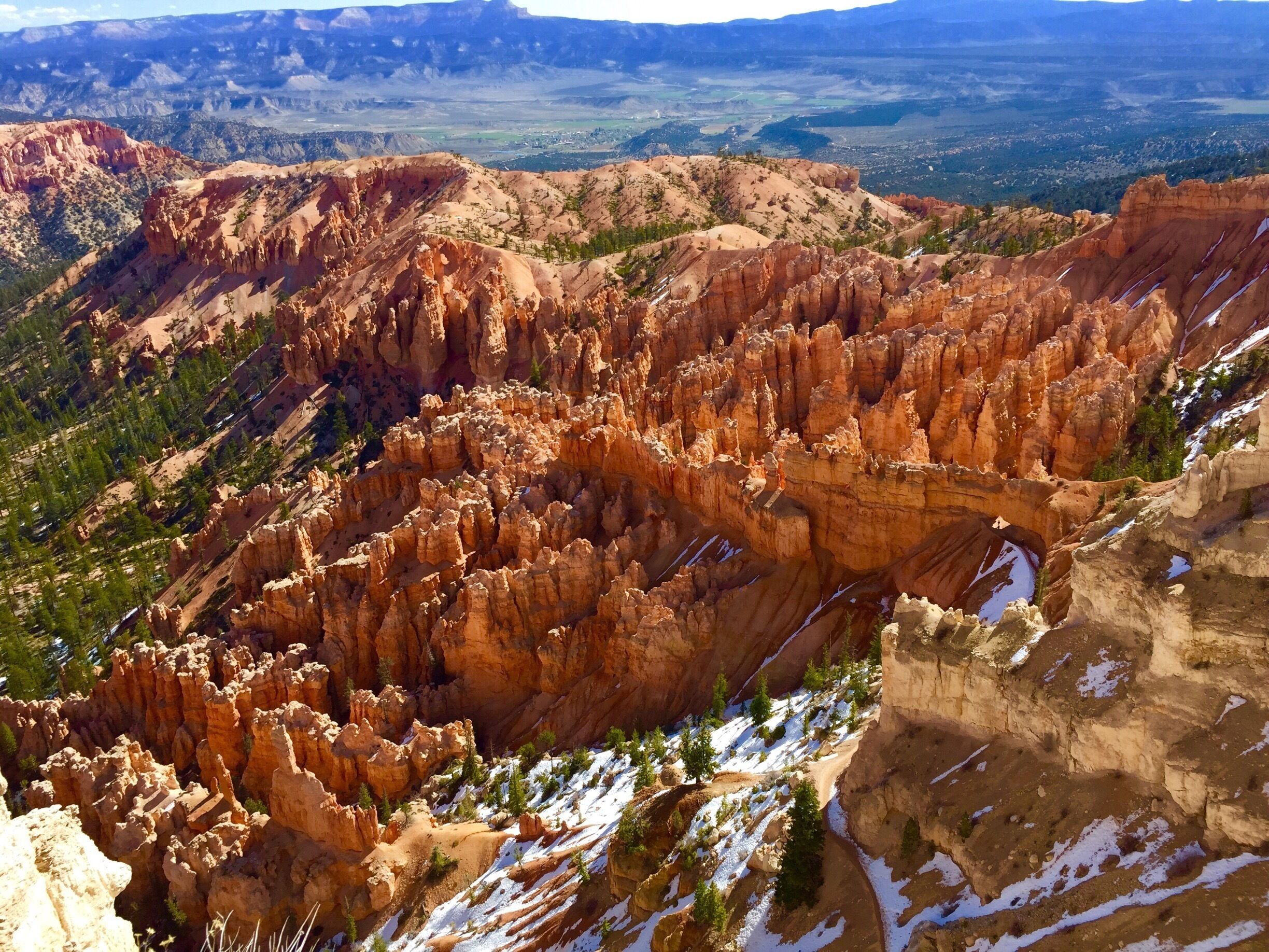 There was still some snow  in April.