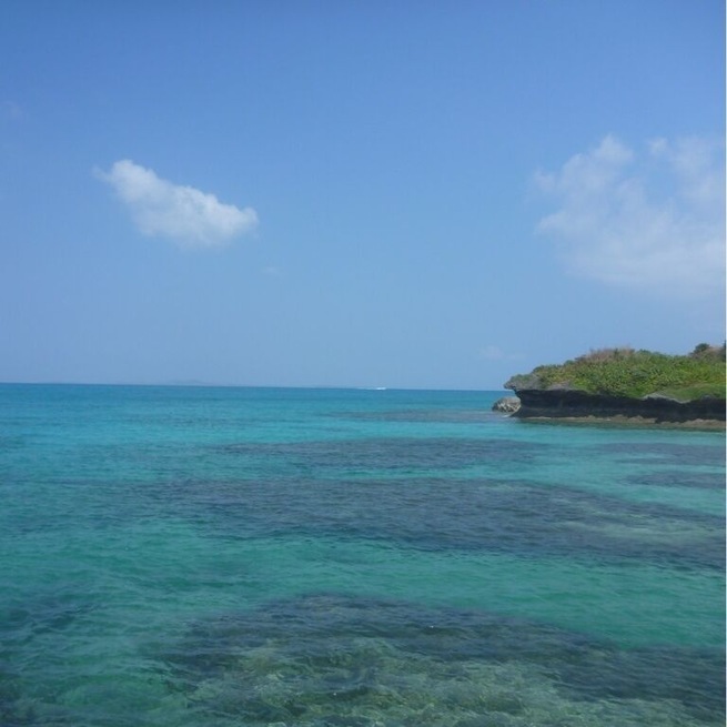 Okinawa's island Aragusuku.There is a wonderful place!!