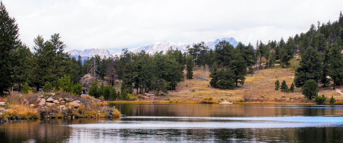 Lily Lake is a 0.8 mile heavily trafficked loop trail located near Estes Park, Colorado that features beautiful wild flowers and is good for all skill levels. The trail offers a number of activity options and is best used from May until November.