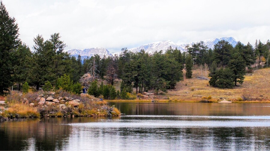 Lily Lake is a 0.8 mile heavily trafficked loop trail located near Estes Park, Colorado that features beautiful wild flowers and is good for all skill levels. The trail offers a number of activity options and is best used from May until November.