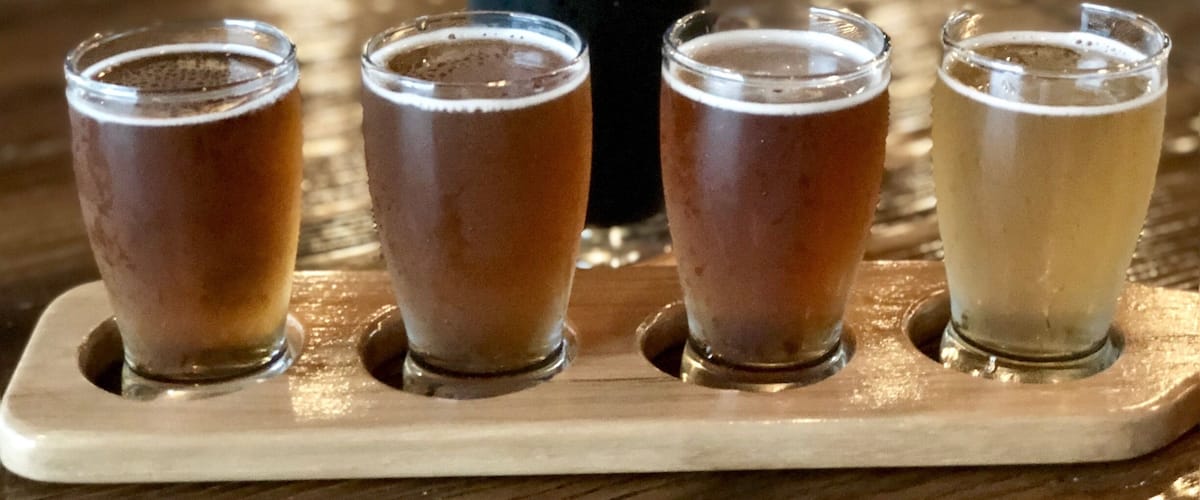 A very cool brewery in historic  New Smyrna Beach. A flight for the husband and a stout for me. Are you all starting to sense a ‘theme’ in my craft brewery photos?