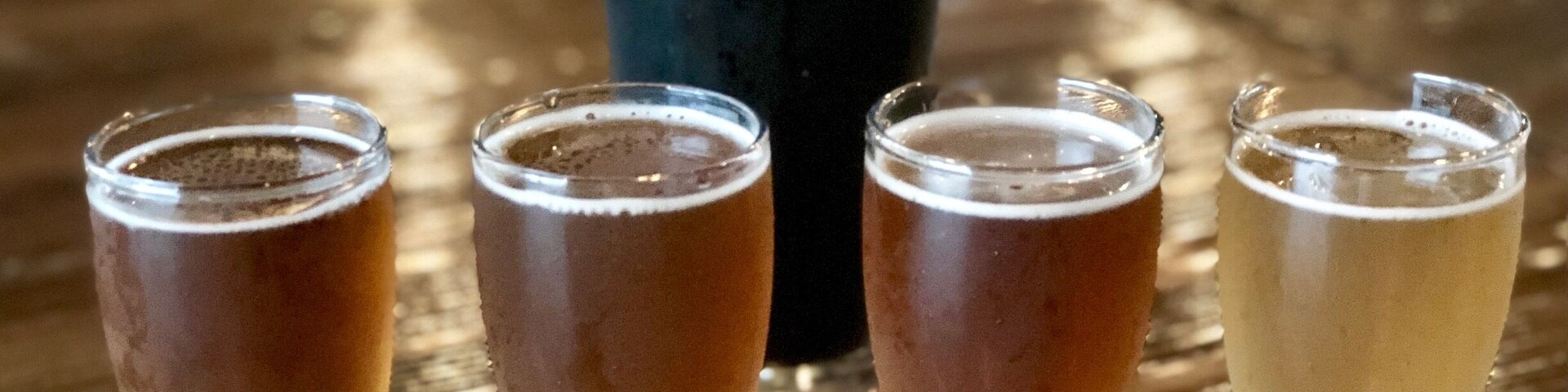 A very cool brewery in historic New Smyrna Beach. A flight for the husband and a stout for me. Are you all starting to sense a ‘theme’ in my craft brewery photos?