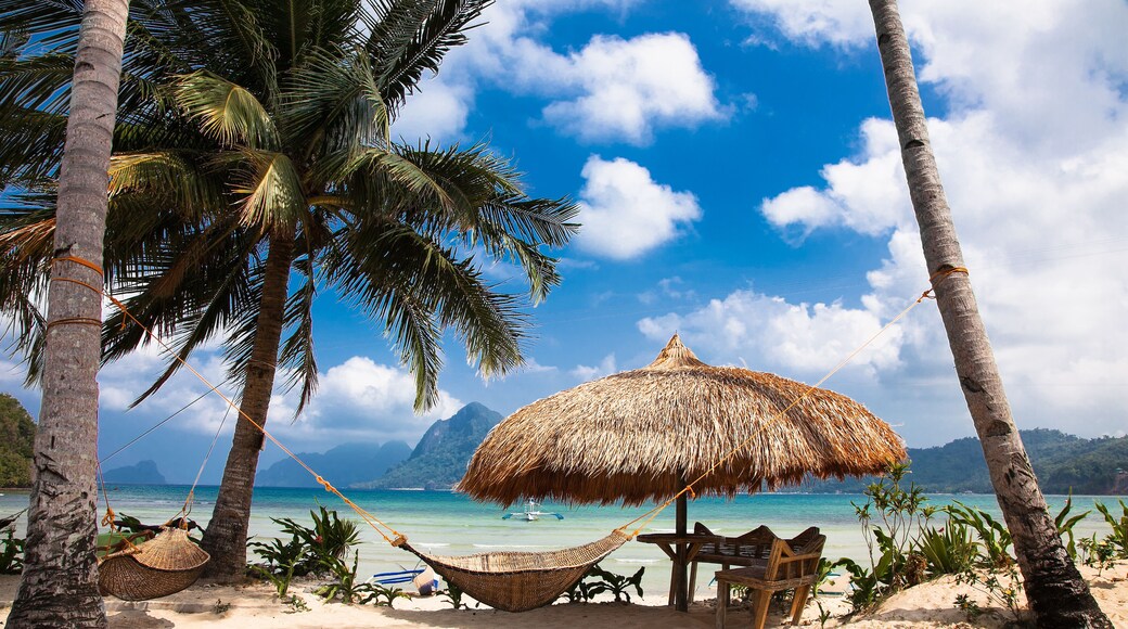 Incredible beauty of Marimegmeg beach at Palawan, Philippines.
