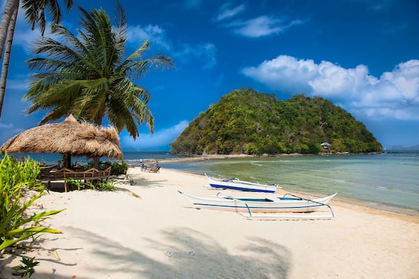 Incredible beauty of Marimegmeg beach at Palawan, Philippines.
