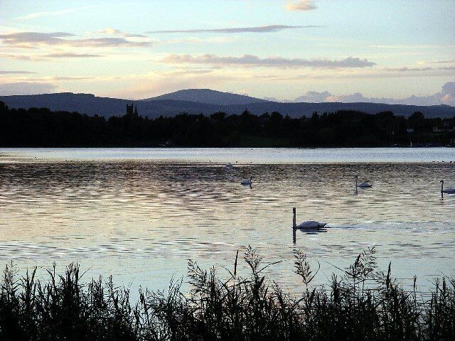 Castle Loch, Lochmaben, Dumfries & Galloway. The largest of 3 lochs surrounding the village of Lochmaben, Castle Loch takes its name from nearby Lochmaben Castle which has links to Robert the Bruce. The loch is an important site for migrating water birds.