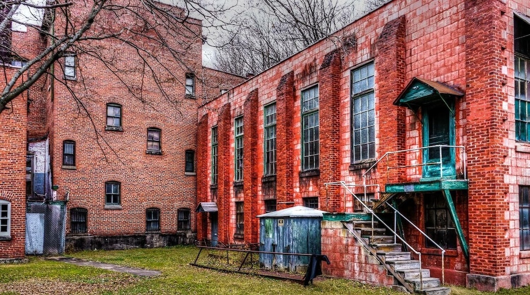 These pictures are from a recent trip I took to Lonaconing Silk Mill, MD. In the summer of 1957, the employees of the Klotz Throwing Factory in Lonaconing, Maryland went home on a Friday afternoon and when they returned to the silk mill on Monday, the doors were locked — the building and everything inside it had been sold.
Boost Post
