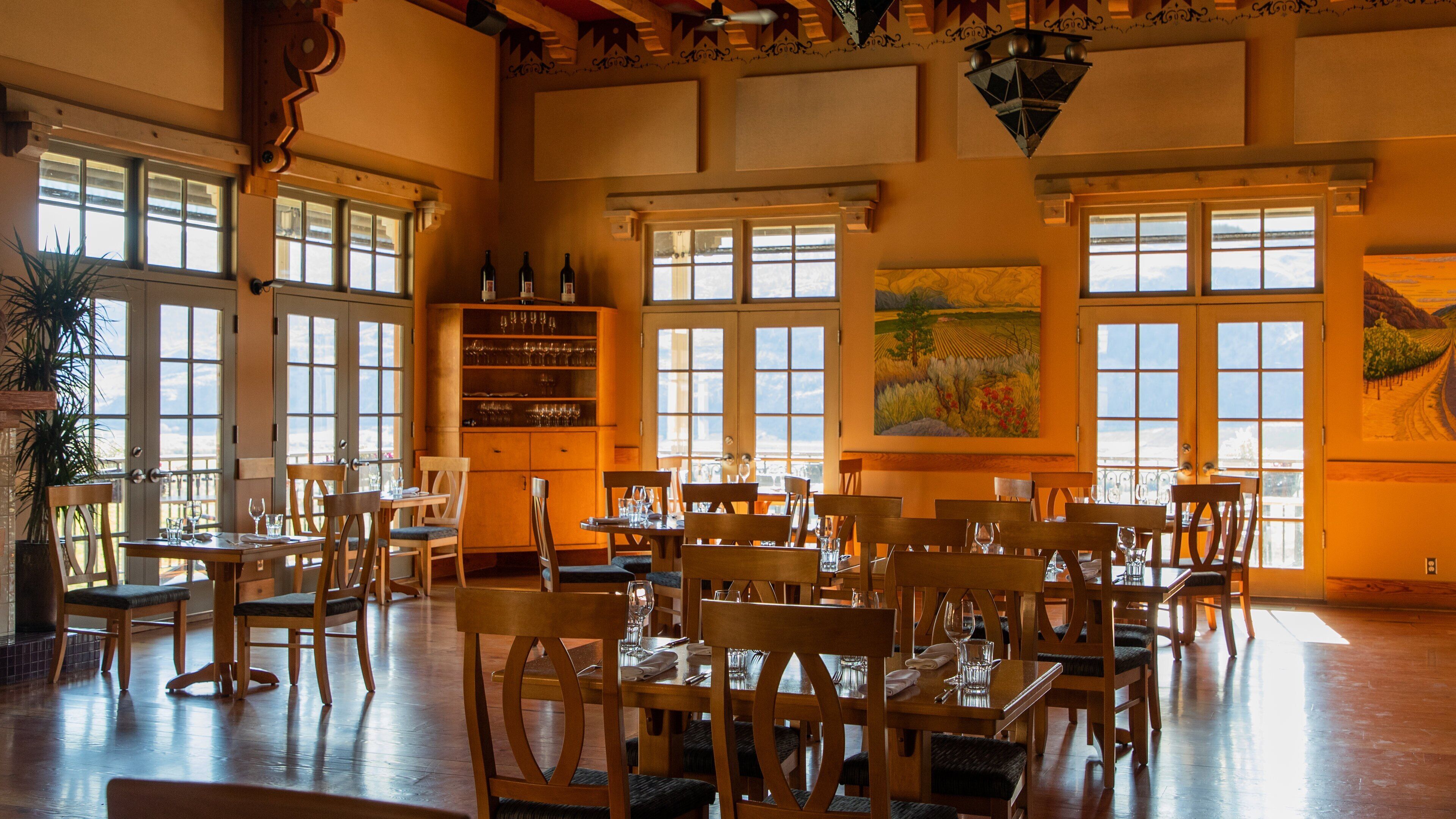 Burrowing Owl Estate Winery featuring interior views