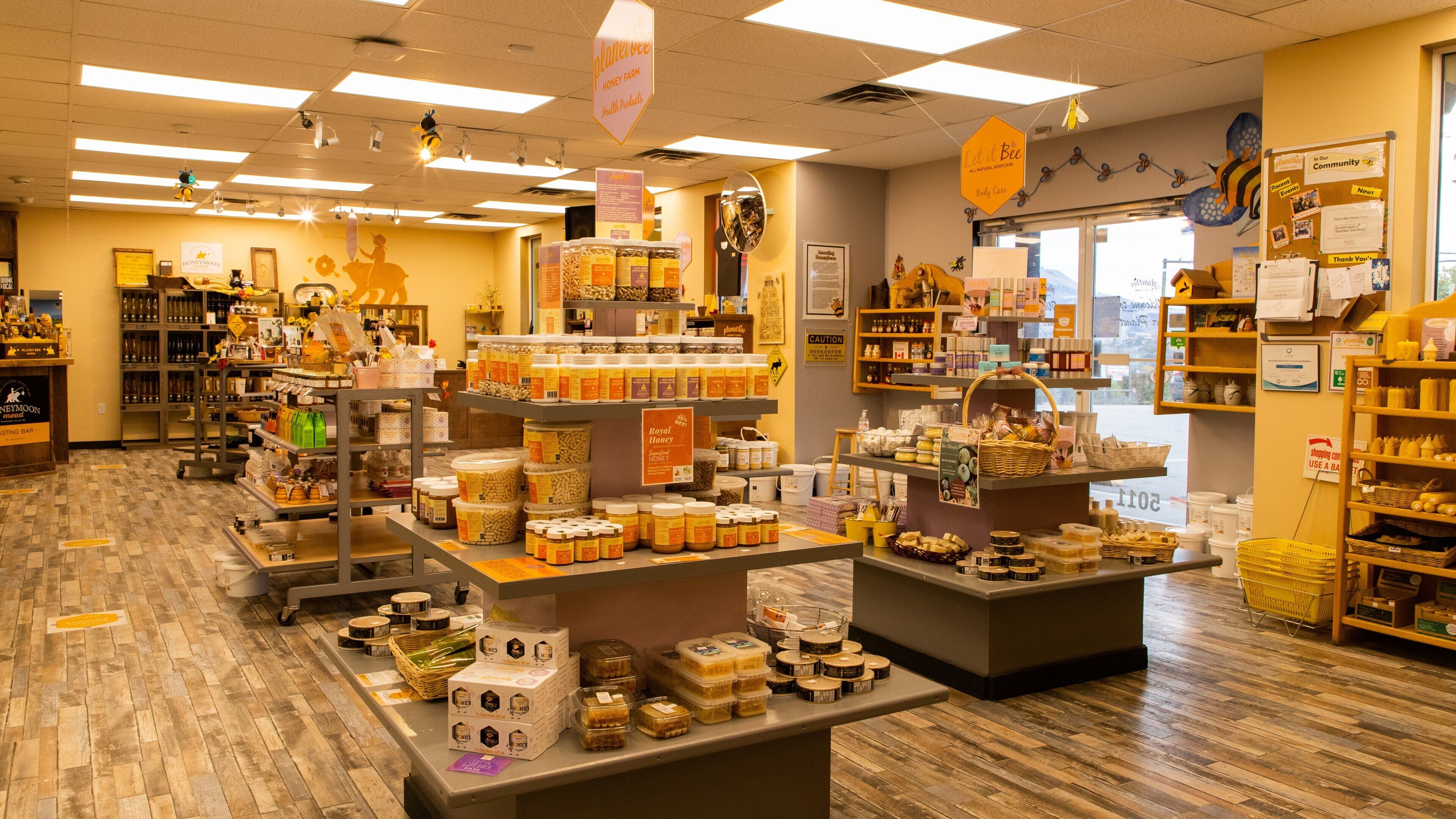 Planet Bee Honey Farm featuring interior views