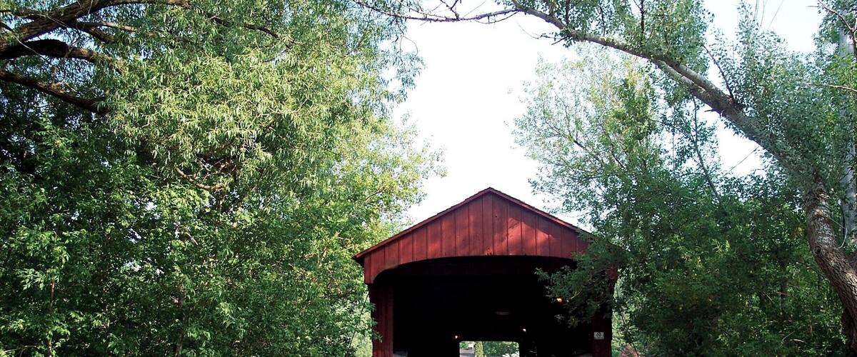 The covered bridge that took so long to find. #bridge