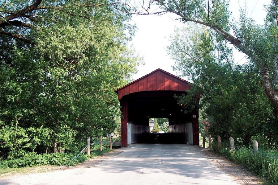 The covered bridge that took so long to find. #bridge