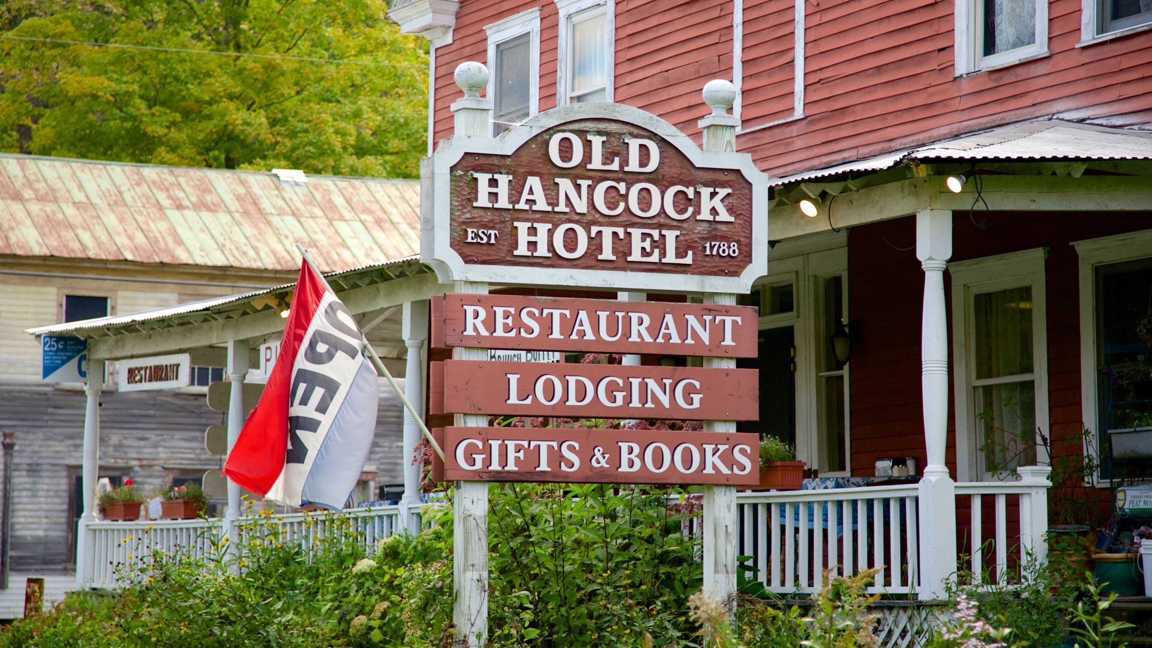 Hancock featuring signage