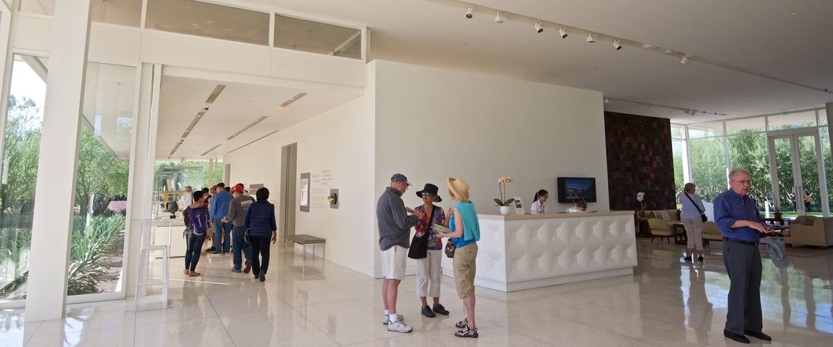 Sunnylands Center and Gardens which includes interior views as well as a small group of people