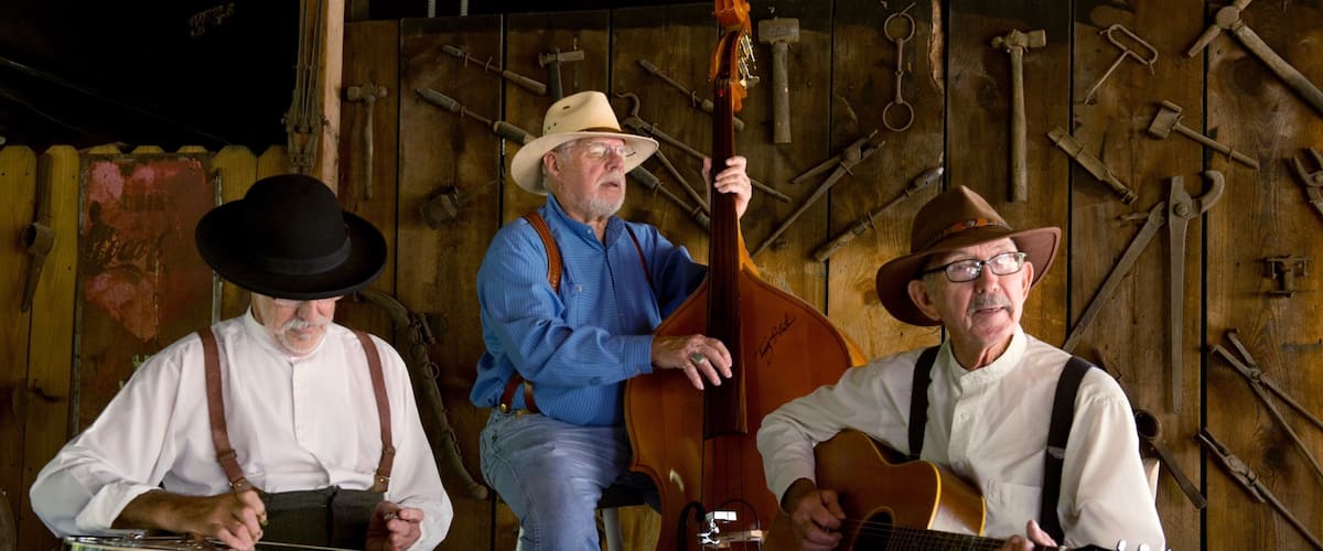 Ozark Folk Center featuring musiikki sekÀ pieni ryhmÀ ihmisiÀ